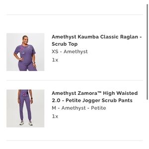 Figs Scrub Set in Amethyst